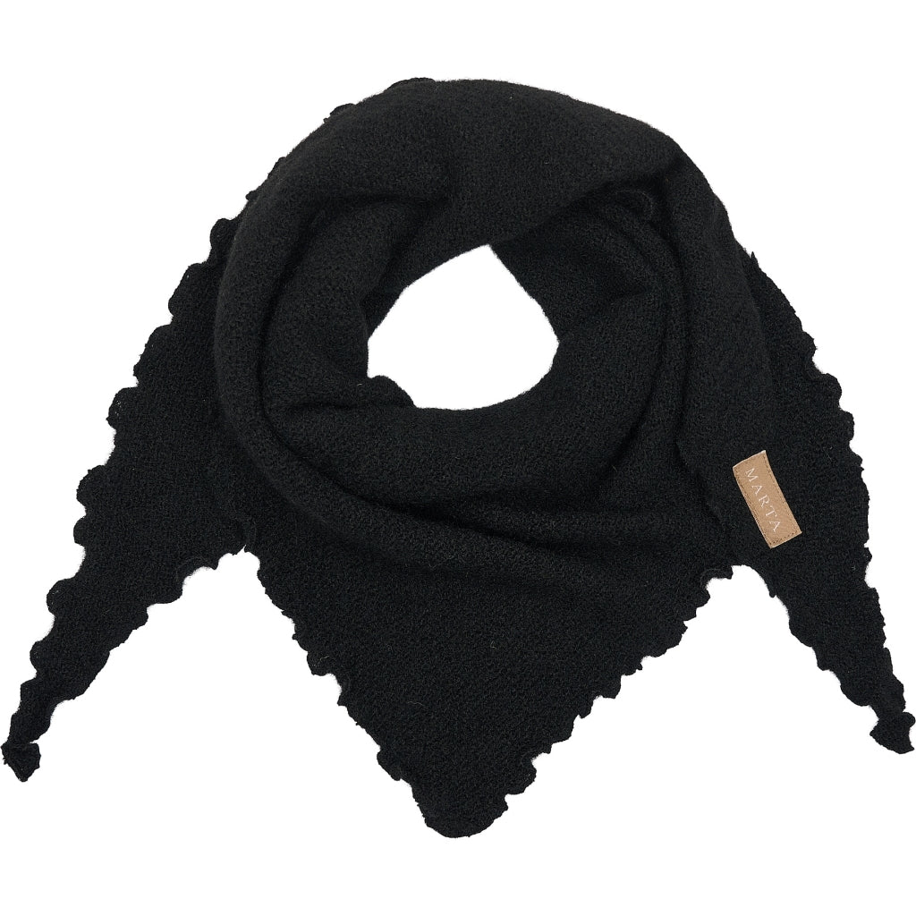 MARTA DU CHATEAU Marta du Chateau dam halsduk MdcAgnete 172-1100 Scarf Black