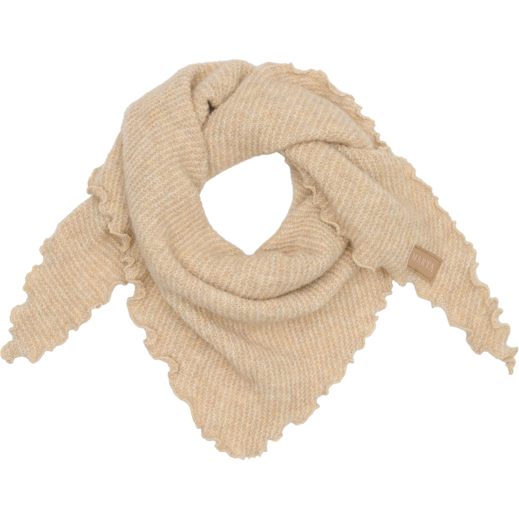 MARTA DU CHATEAU Marta du Chateau dam halsduk MdcAgnete 172-1100 Scarf Sand