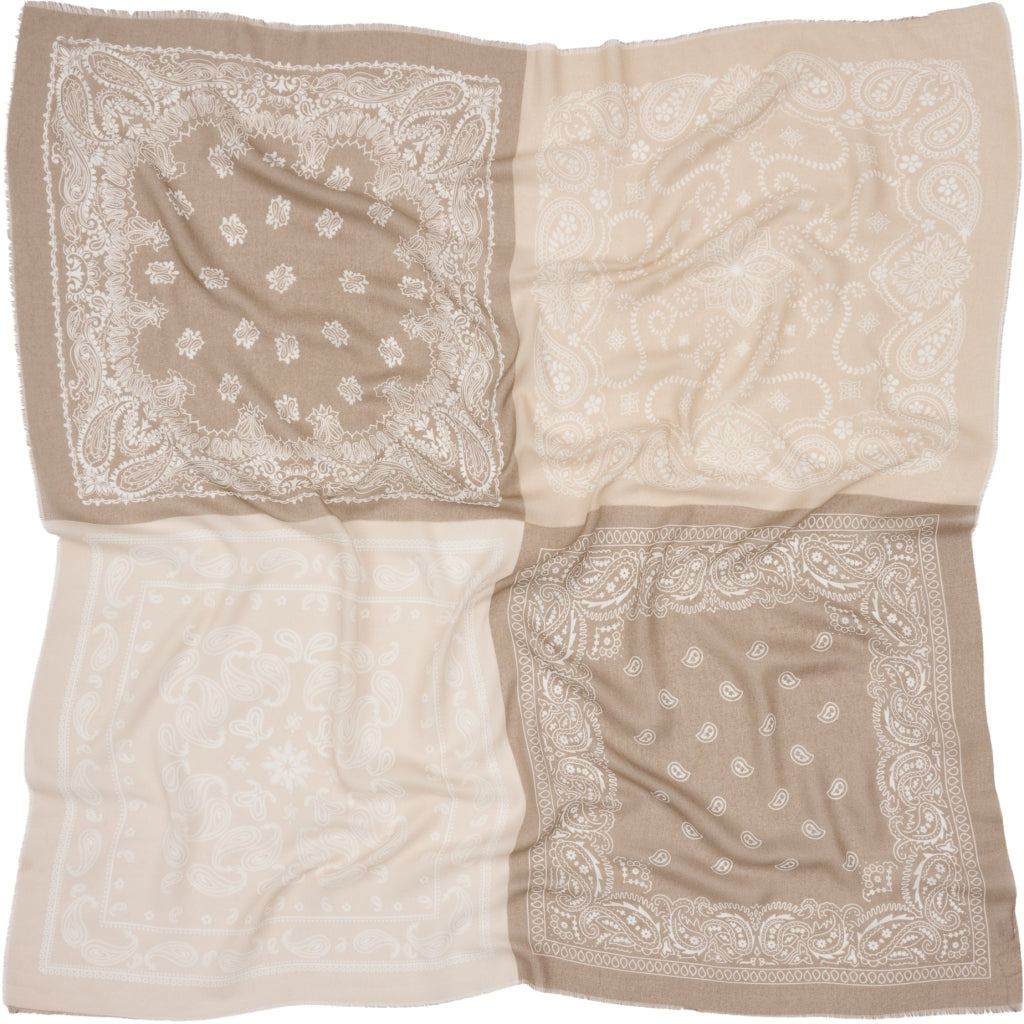 MARTA DU CHATEAU Marta du Chateau dam halsduk MdcBelle FA37263 Scarf Beige/Taupe