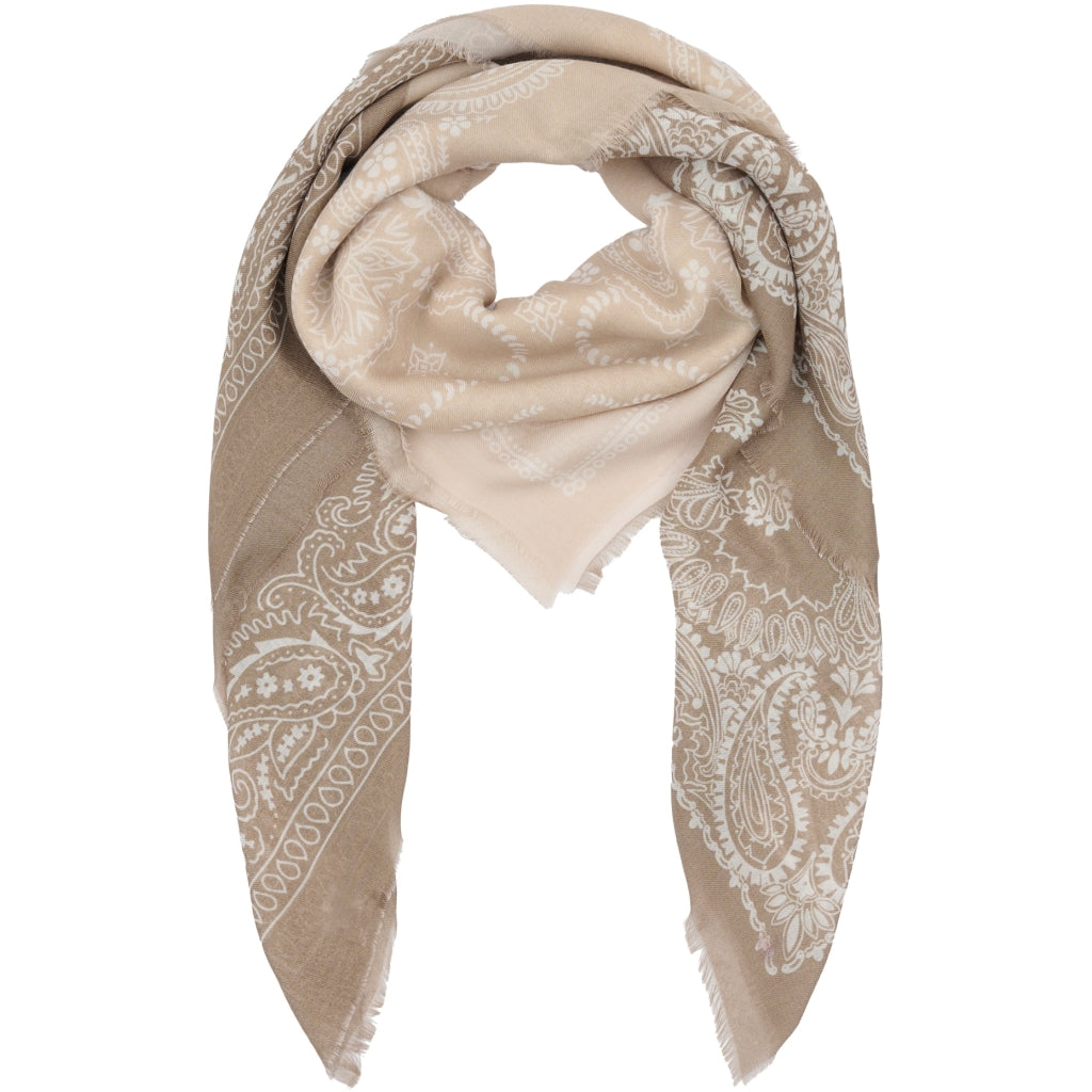 MARTA DU CHATEAU Marta du Chateau dam halsduk MdcBelle FA37263 Scarf Beige/Taupe