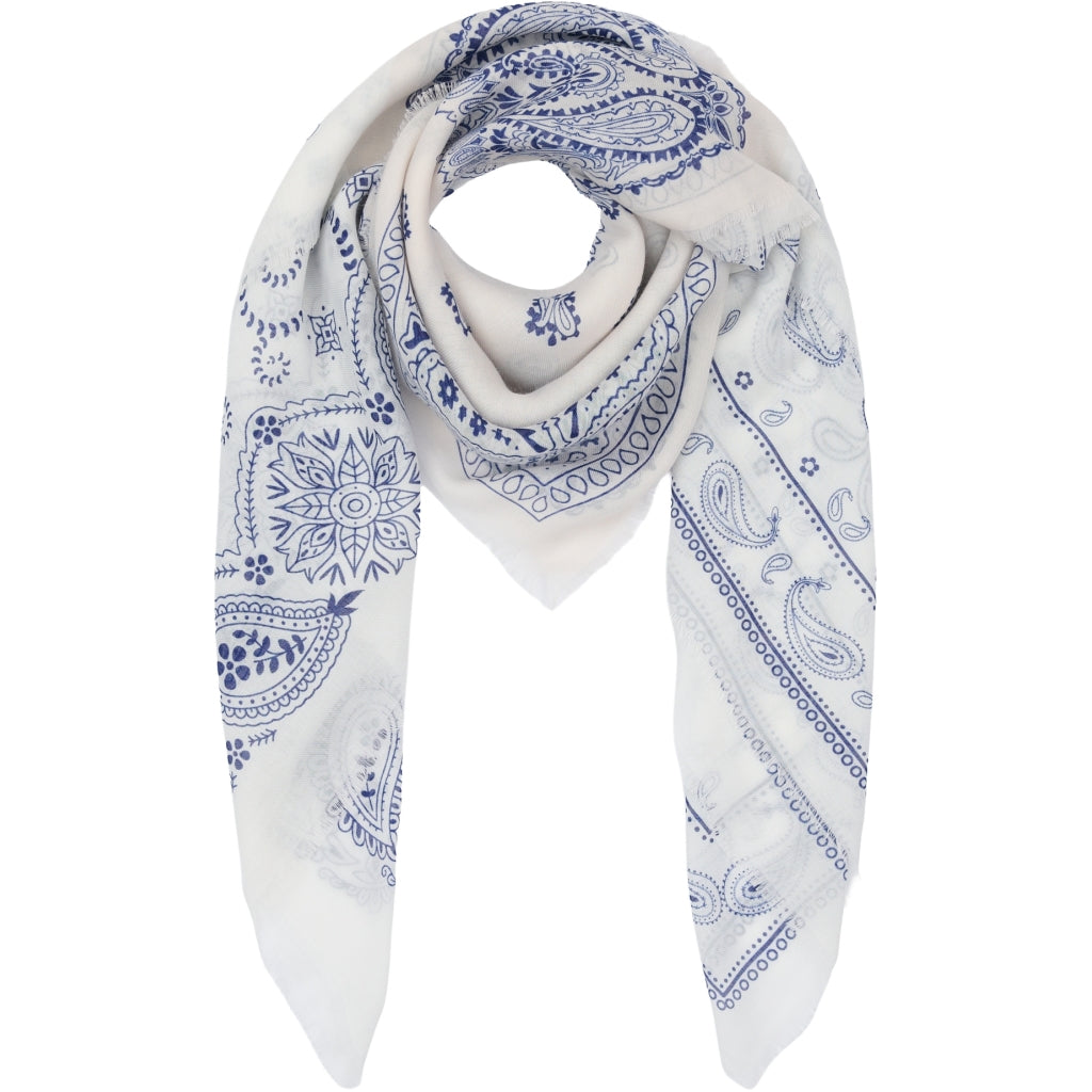 MARTA DU CHATEAU Marta du Chateau dam halsduk MdcBelle FA37263 Scarf White/Navy