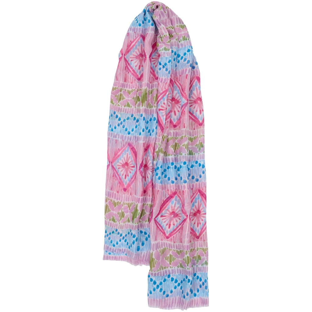 MARTA DU CHATEAU Marta du Chateau dam halsduk MdcEmila FA60198 Scarf Pink/Blue