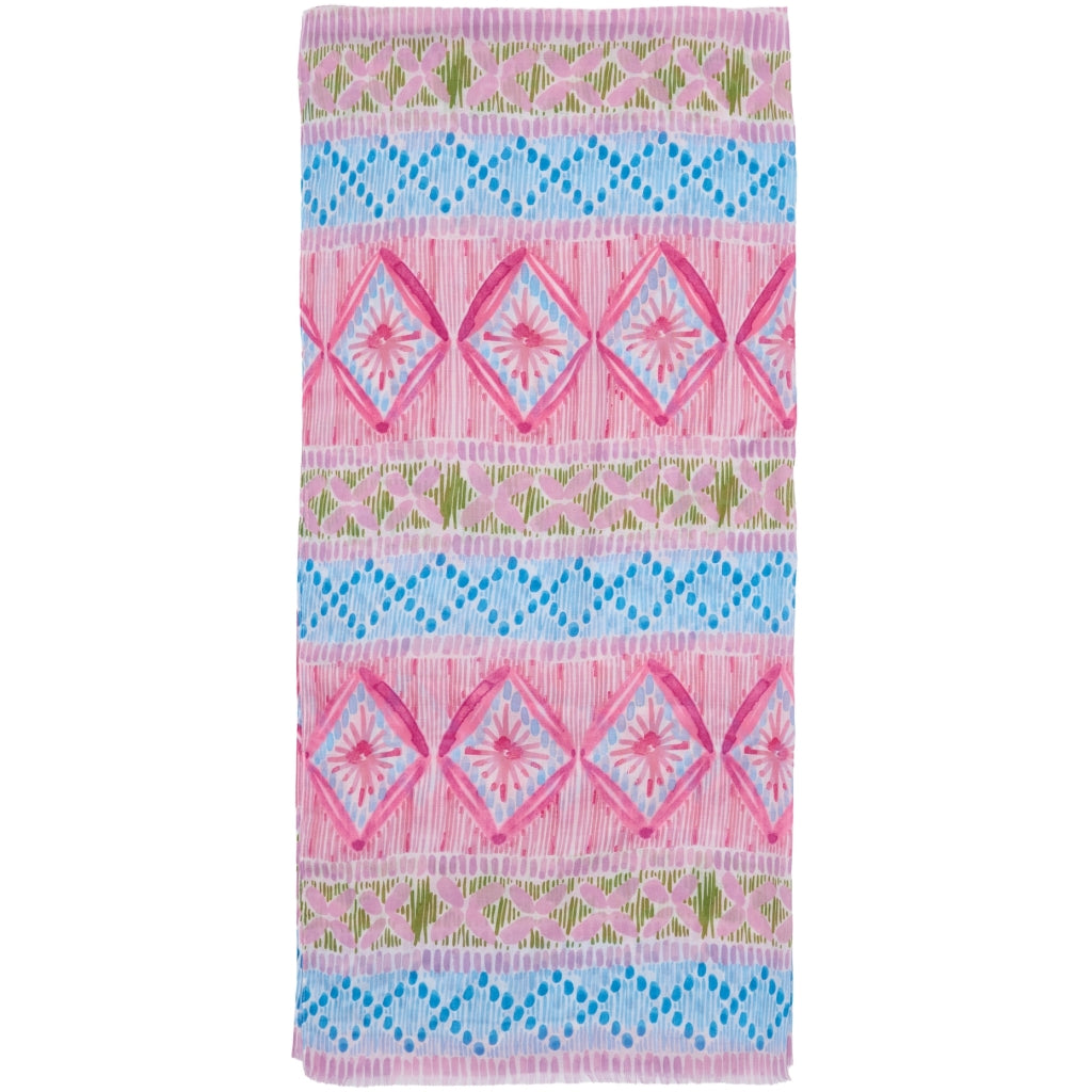MARTA DU CHATEAU Marta du Chateau dam halsduk MdcEmila FA60198 Scarf Pink/Blue