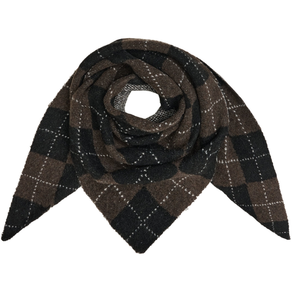 MARTA DU CHATEAU Marta du Chateau dam halsduk MdcGretzel BA-3446 Scarf Black/Coffee