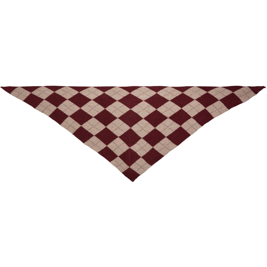 MARTA DU CHATEAU Marta du Chateau dam halsduk MdcGretzel BA-3446 Scarf Burgundy/Taupe