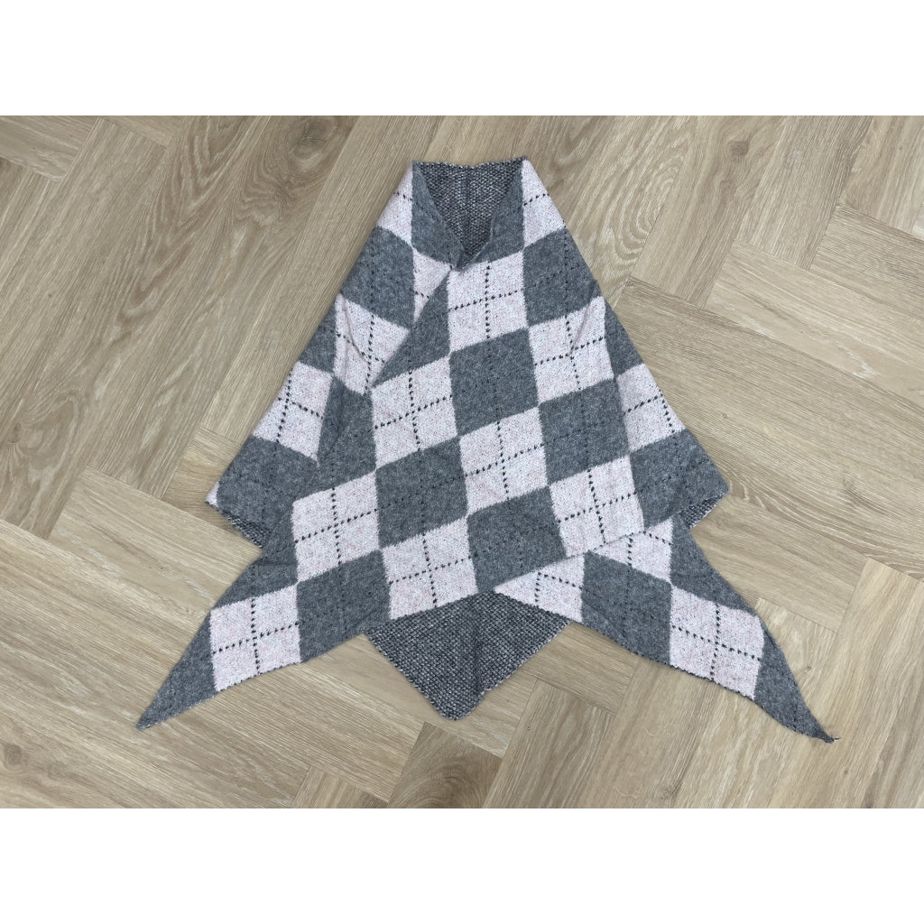 MARTA DU CHATEAU Marta du Chateau dam halsduk MdcGretzel BA-3446 Scarf Grey/Pink