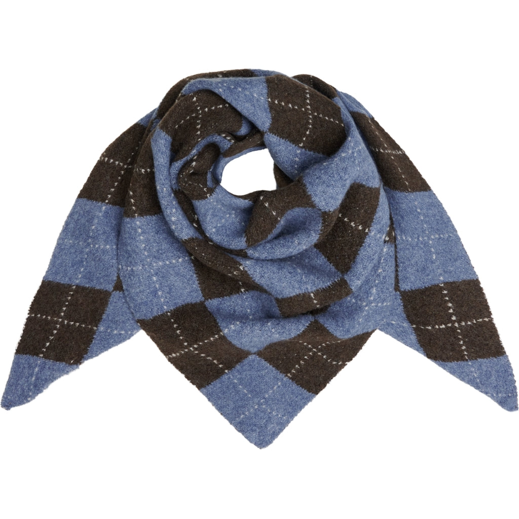 MARTA DU CHATEAU Marta du Chateau dam halsduk MdcGretzel BA-3446 Scarf Jeans Blue/Coffee