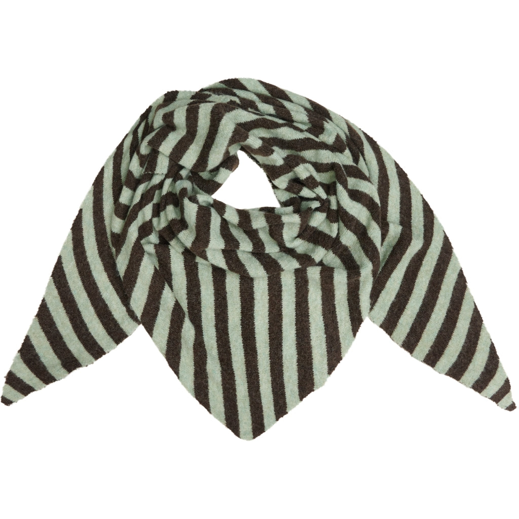 MARTA DU CHATEAU Marta du Chateau dam halsduk MdcKitte BA-4082 Scarf Coffee/Green