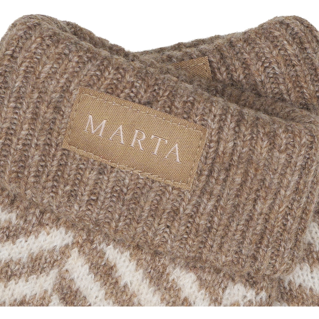 MARTA DU CHATEAU Marta du Chateau dam handskar MdcAyana T1208 Gloves Fango/Offwhite