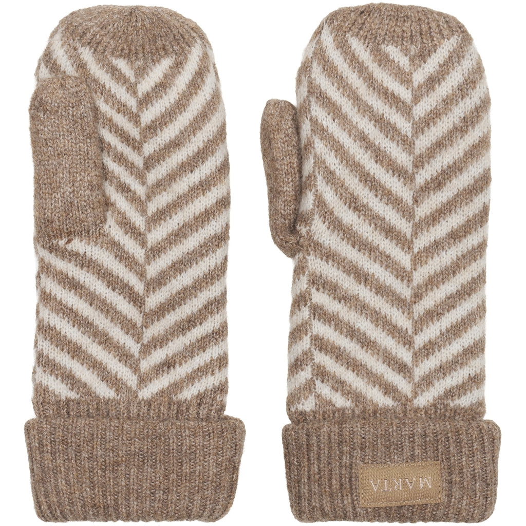 MARTA DU CHATEAU Marta du Chateau dam handskar MdcAyana T1208 Gloves Fango/Offwhite