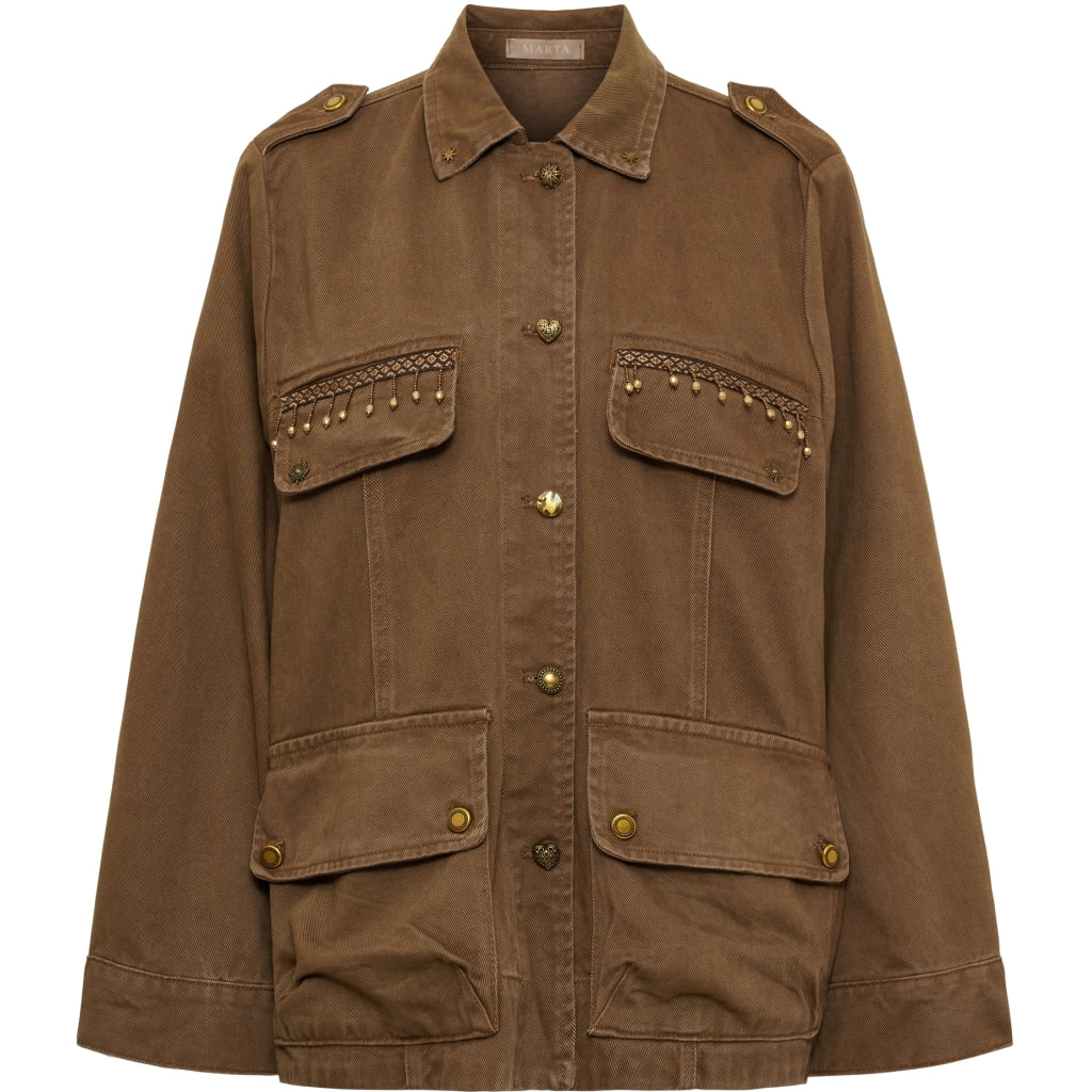MARTA DU CHATEAU Marta du Chateau dam jacka MdcAviana SW3187 Jacket Camello