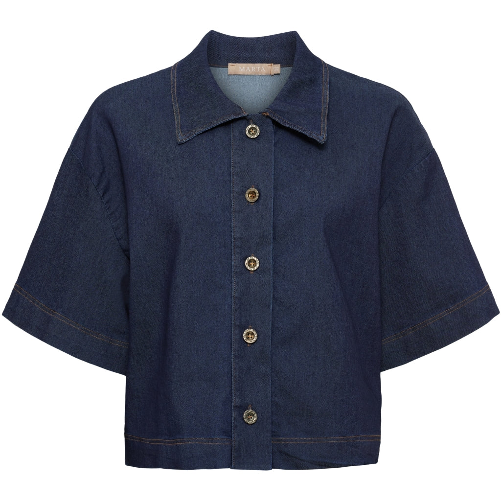 MARTA DU CHATEAU Marta du Chateau dam jacka MdcBelisa SW38872M Jacket Dark denim