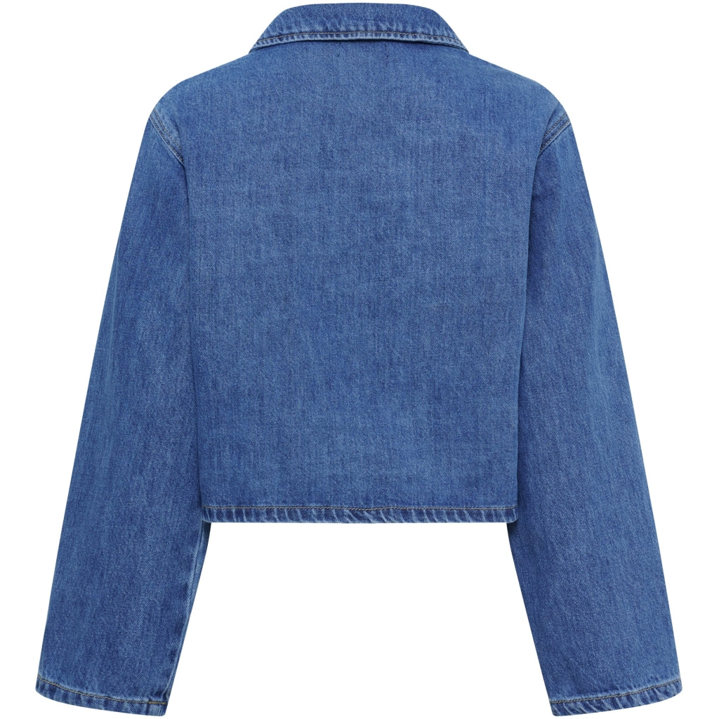 MARTA DU CHATEAU Marta du Chateau dam jacka MdcErin MDC248-V9105 Denim Jacket Blue Denim