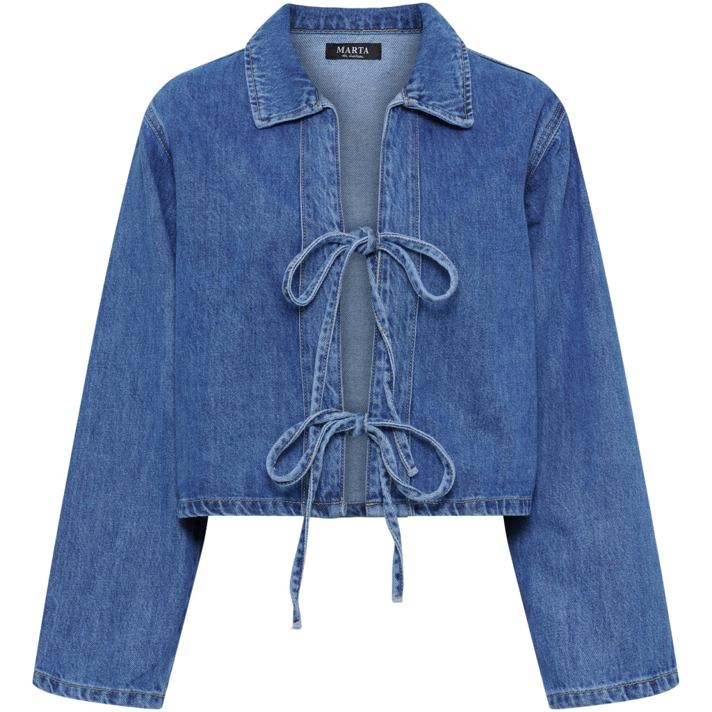 MARTA DU CHATEAU Marta du Chateau dam jacka MdcErin MDC248-V9105 Denim Jacket Blue Denim