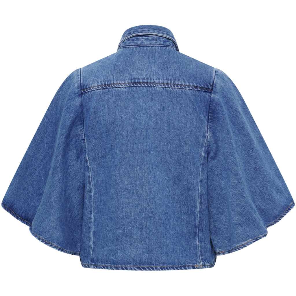MARTA DU CHATEAU Marta du Chateau dam jacka MdcMarika MDC237-V9081B Shirt Blue Denim