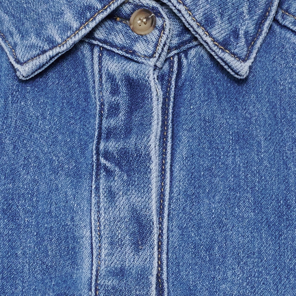 MARTA DU CHATEAU Marta du Chateau dam jacka MdcMarika MDC237-V9081B Shirt Blue Denim