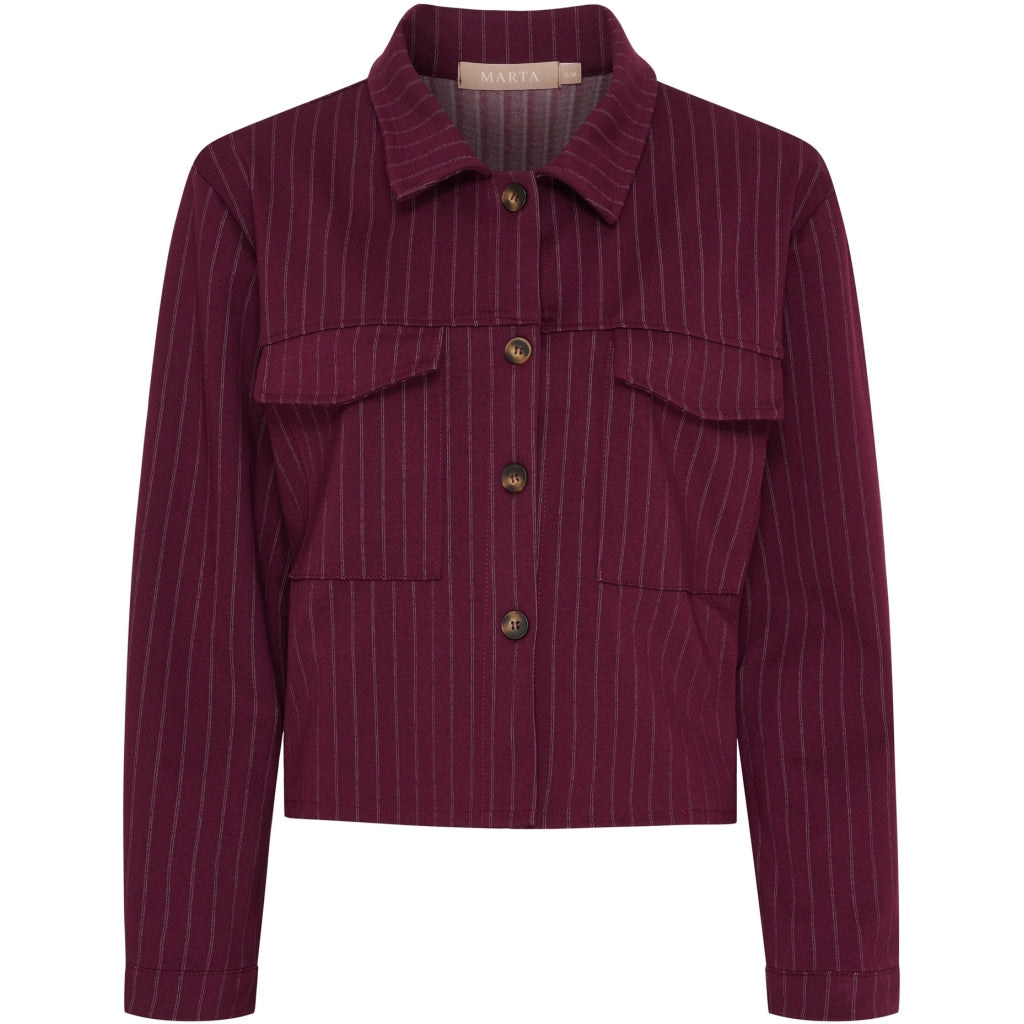 MARTA DU CHATEAU Marta du Chateau dam jacka MdcOpal 83769 Jacket Bordeaux6269