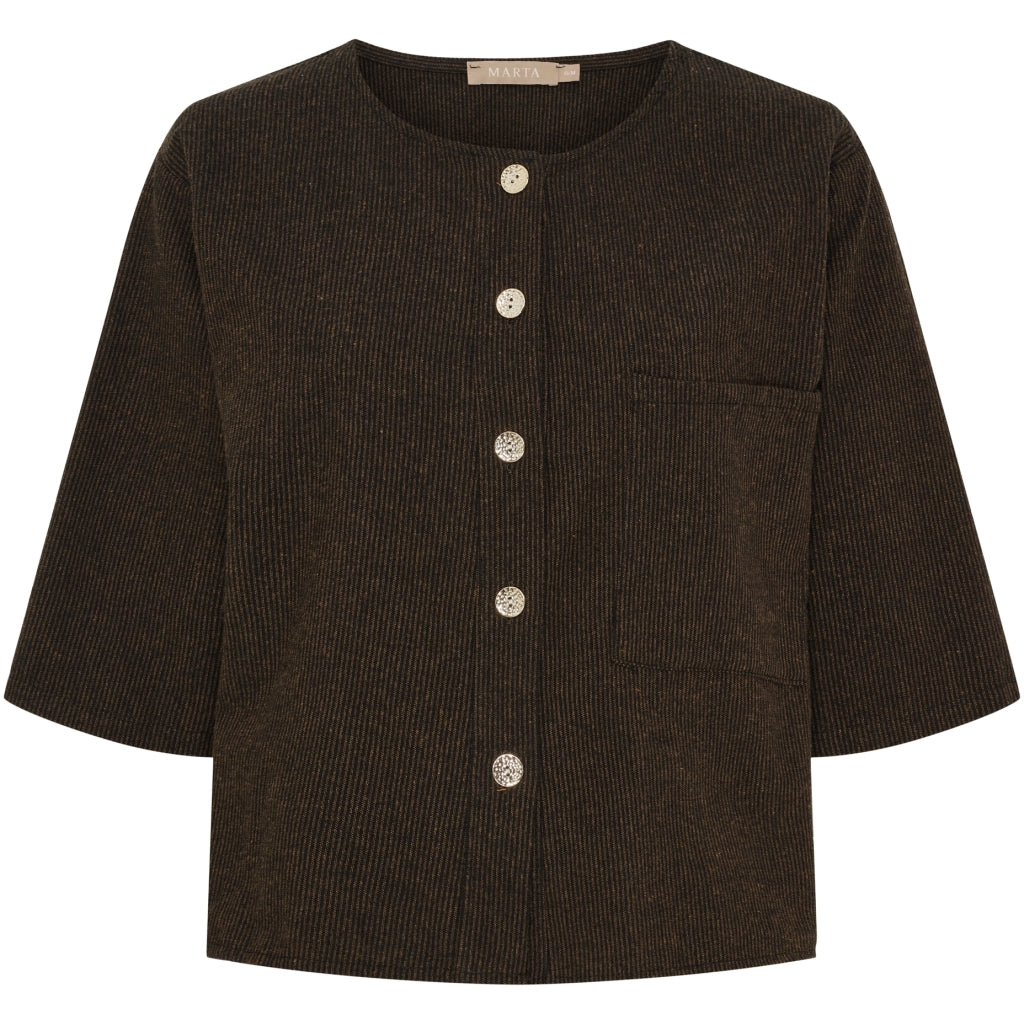 MARTA DU CHATEAU Marta du Chateau dam jacka MdcTamara 6878 Jacket Brown6