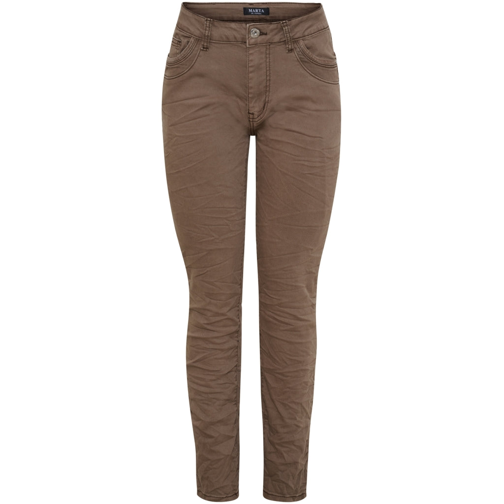 MARTA DU CHATEAU Marta du Chateau dam jeans MdcNora MDC229-8711 Jeans Mocha Brown