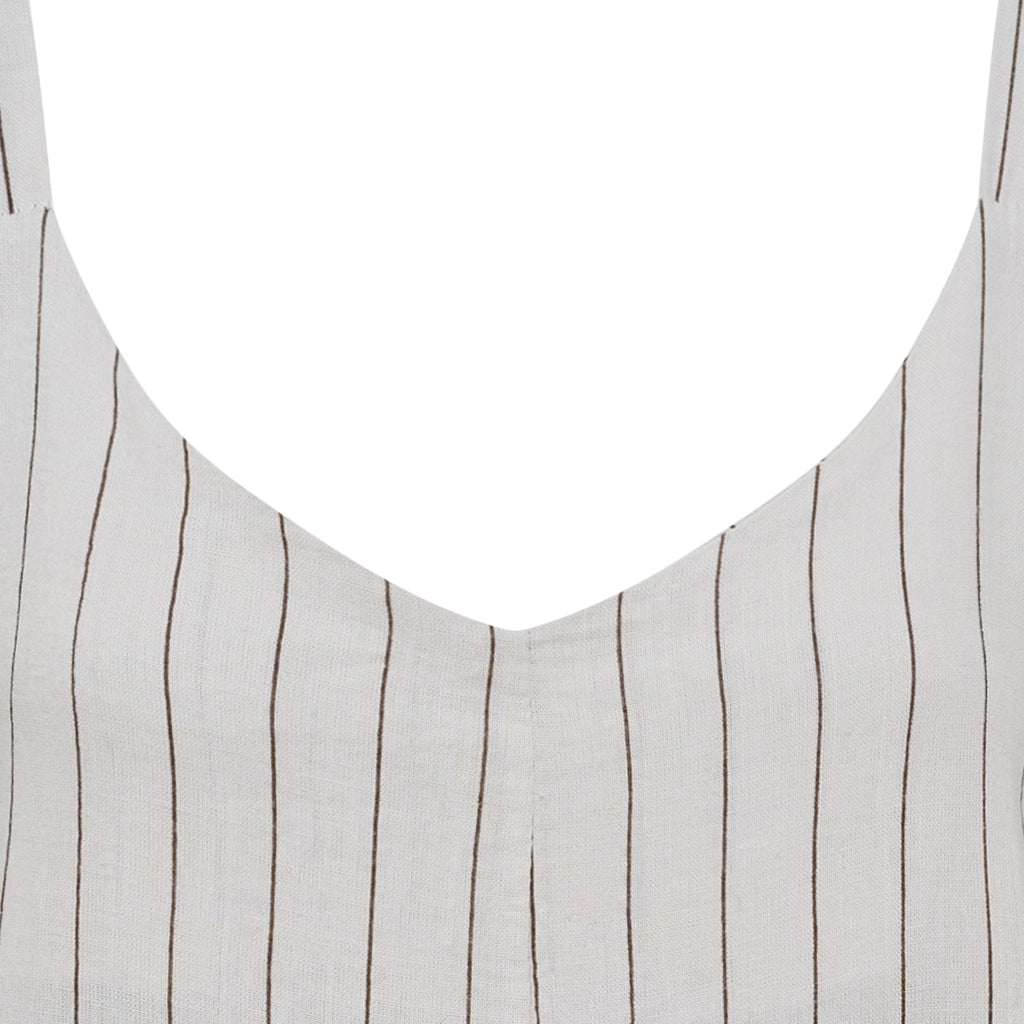MARTA DU CHATEAU Marta du Chateau dam jumpsuit MdcTarelle 259190/1 Jumpsuit Sabbia Stripe