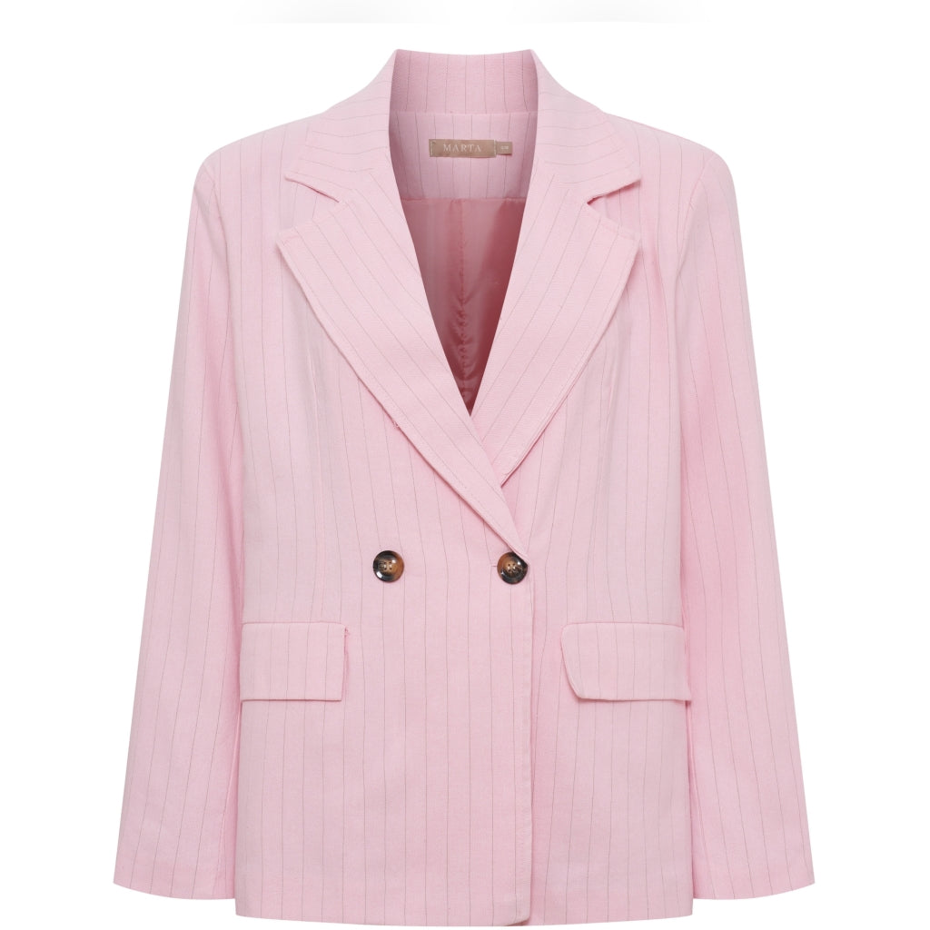 MARTA DU CHATEAU Marta du Chateau dam kavaj MdcMarissa 8232 Blazer Pink Stripe