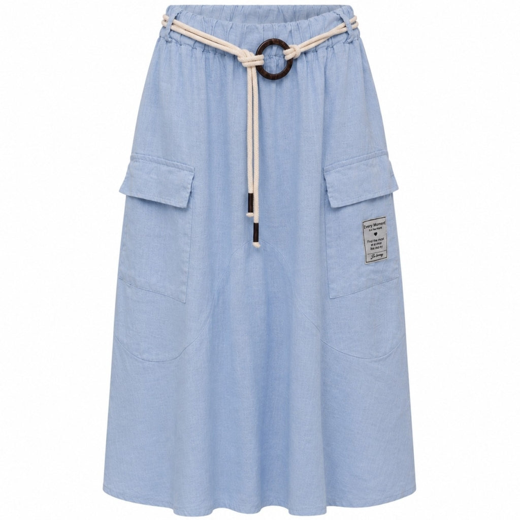 MARTA DU CHATEAU Marta du Chateau dam kjol MdcEvania 70097 Skirt Sky Blue