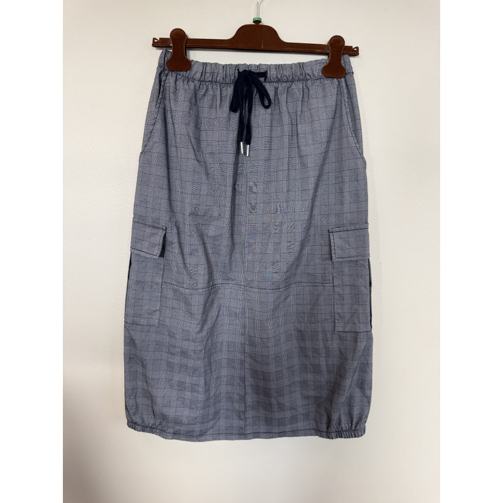 MARTA DU CHATEAU Marta du Chateau dam kjol MdcPeridot 57179 Skirt Blue Check