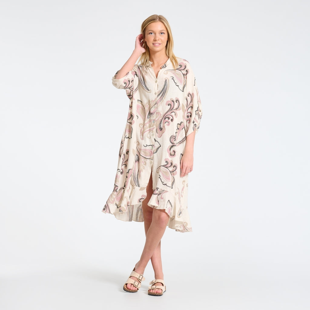 MARTA DU CHATEAU Marta du Chateau dam klänning 3798B Dress Sabbia