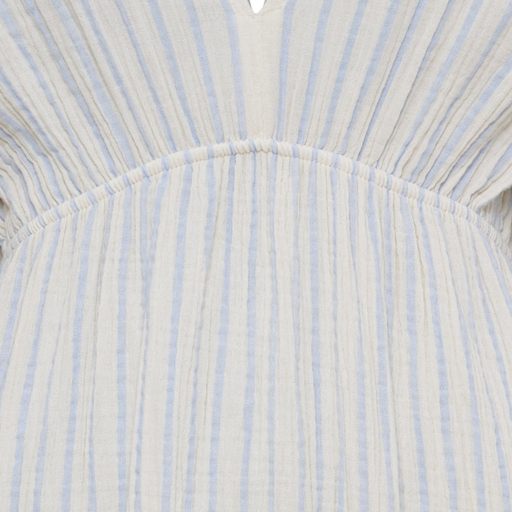 MARTA DU CHATEAU Marta du Chateau dam klänning MdcClario 84642 Dress Sky Blue/Burro
