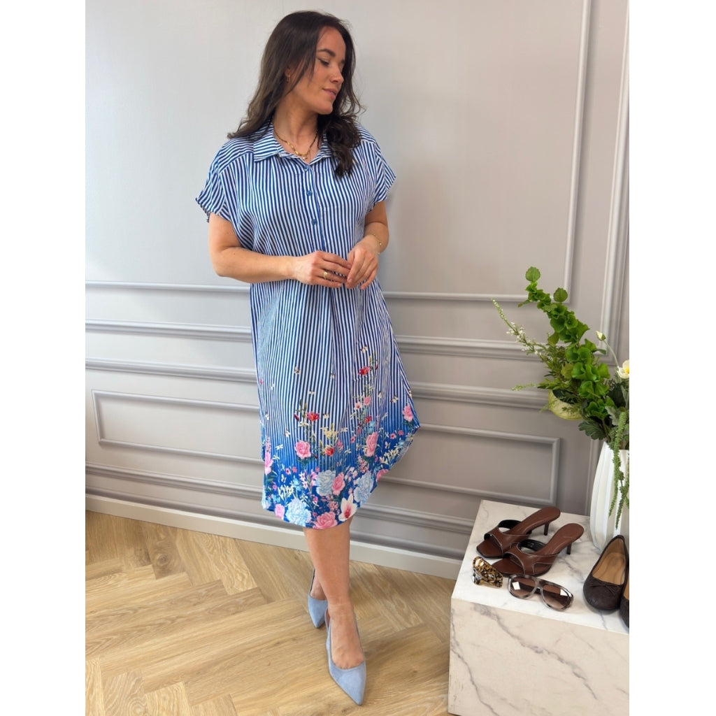 MARTA DU CHATEAU Marta du Chateau dam klänning MdcFelisa 7357 Dress BlueChina4937tpg