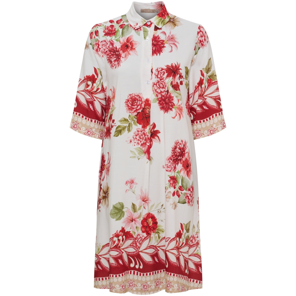 MARTA DU CHATEAU Marta du Chateau dam klänning MdcFlorielle 269202 Dress Red Flower