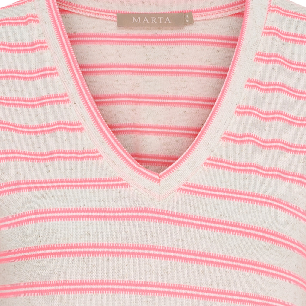 MARTA DU CHATEAU Marta du Chateau dam klänning MdcIngfrid 7334 Dress Beige/Pink