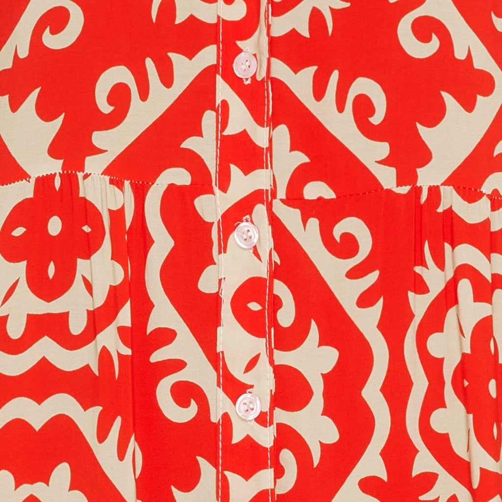 MARTA DU CHATEAU Marta du Chateau dam klänning MdcLucie 259153 Dress Red/Beige