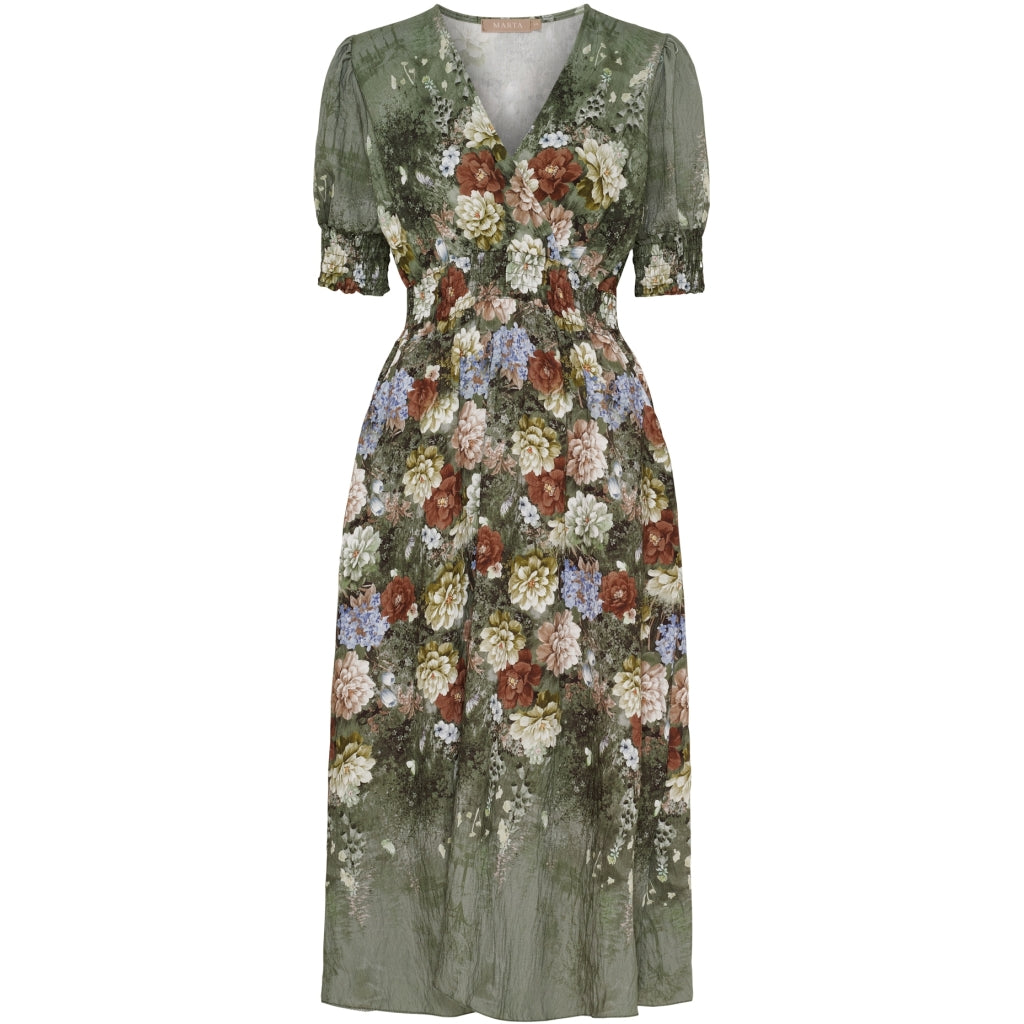 MARTA DU CHATEAU Marta du Chateau dam klänning MdcLydia 25216 Dress Military0460