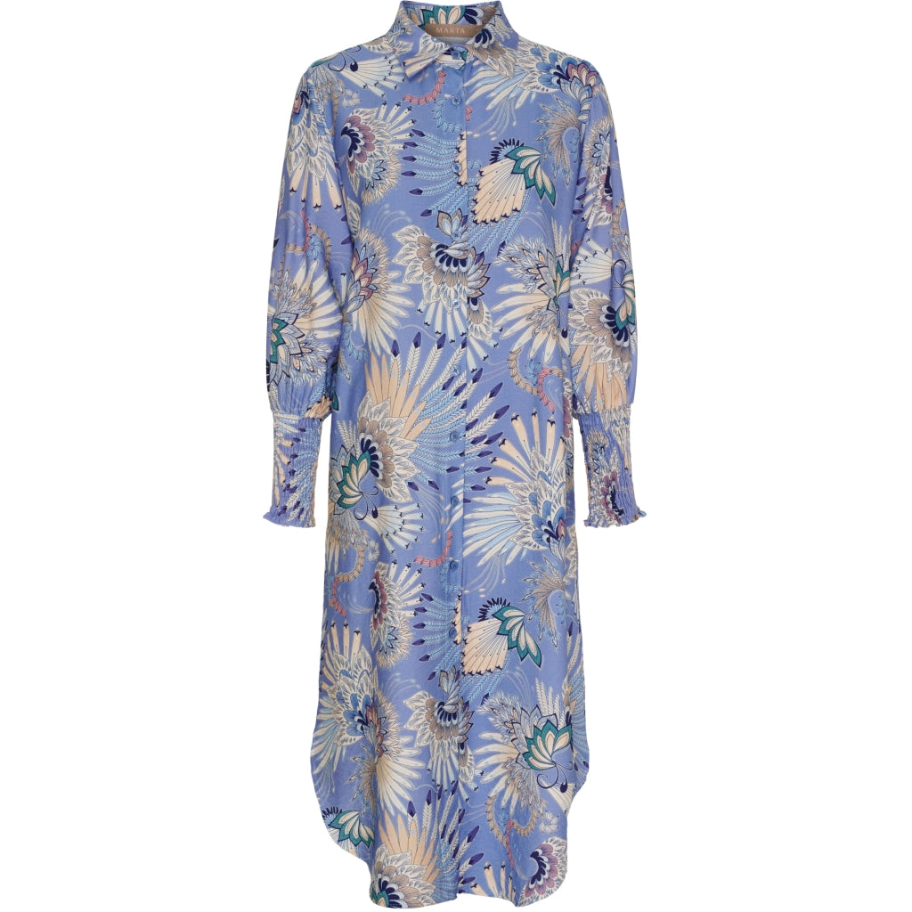 MARTA DU CHATEAU Marta du Chateau dam klänning MdcMoss 7617- Dress Jeans7663tpg