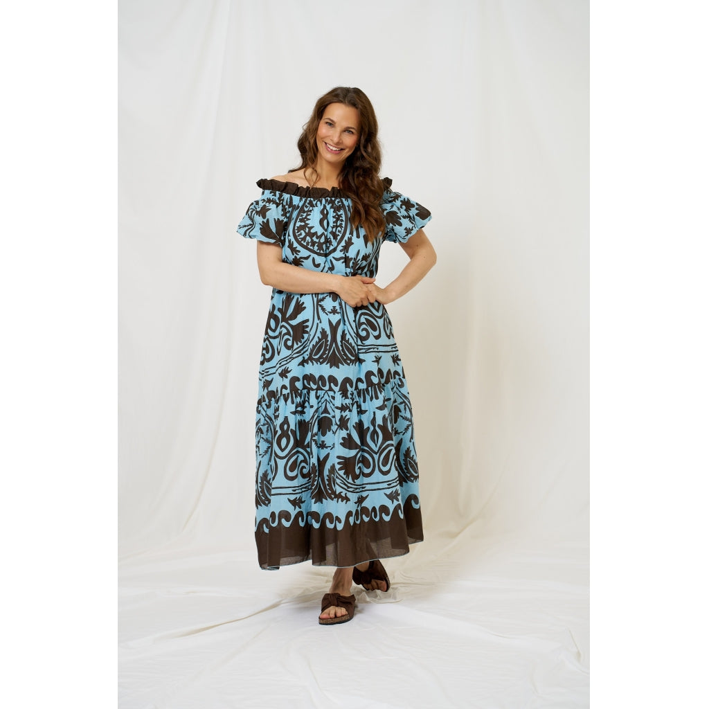 MARTA DU CHATEAU Marta du Chateau dam klänning MdcMuse 8405 Dress Blue/Marrone