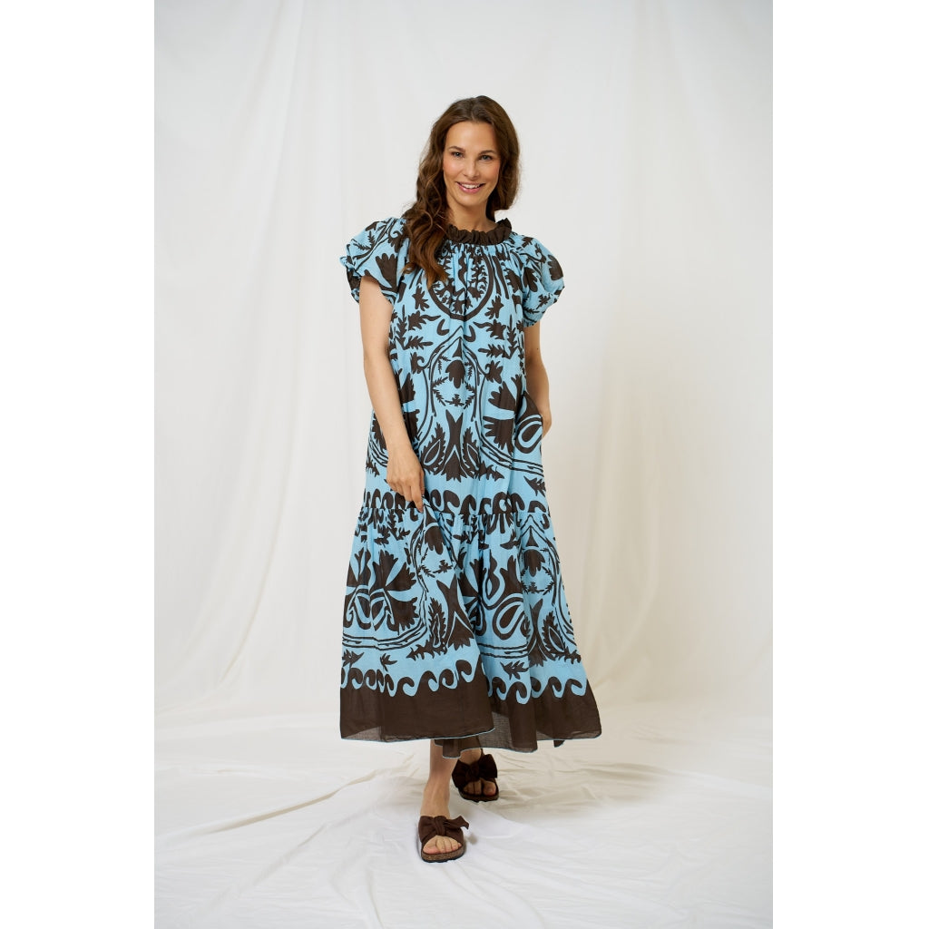 MARTA DU CHATEAU Marta du Chateau dam klänning MdcMuse 8405 Dress Blue/Marrone