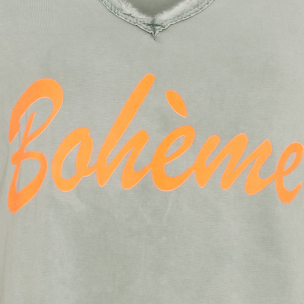 MARTA DU CHATEAU Marta du Chateau dam klänning MdcRosalia 22625 Dress Military/Arancio Fluo