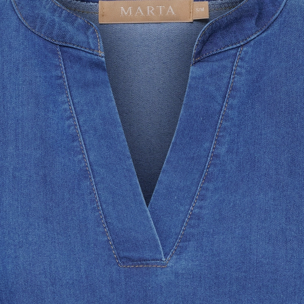 MARTA DU CHATEAU Marta du Chateau dam klänning MdcSofina SW59699 Dress Medium Blue