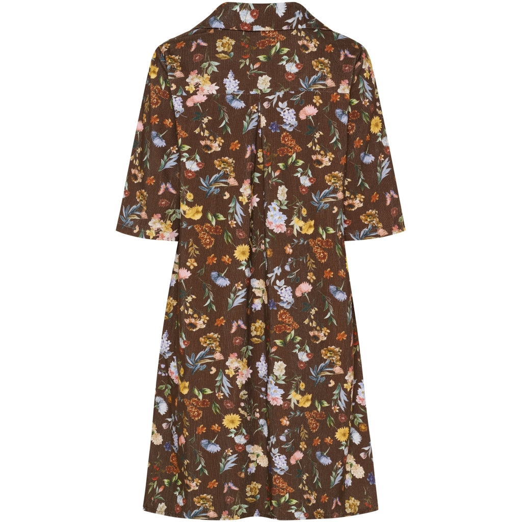 MARTA DU CHATEAU Marta du Chateau dam klänning MdcWildrose 259351V Dress Brown Print