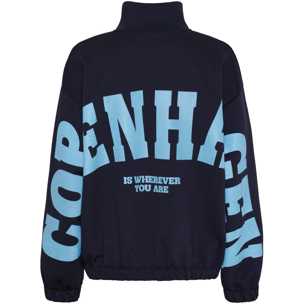 MARTA DU CHATEAU Marta du Chateau dam kofta MdcNete 22669 Cardigan Navy/Sky