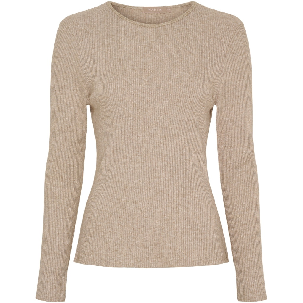 MARTA DU CHATEAU Marta du Chateau dam långärmad T-shirt 38915M LS Tee Camel