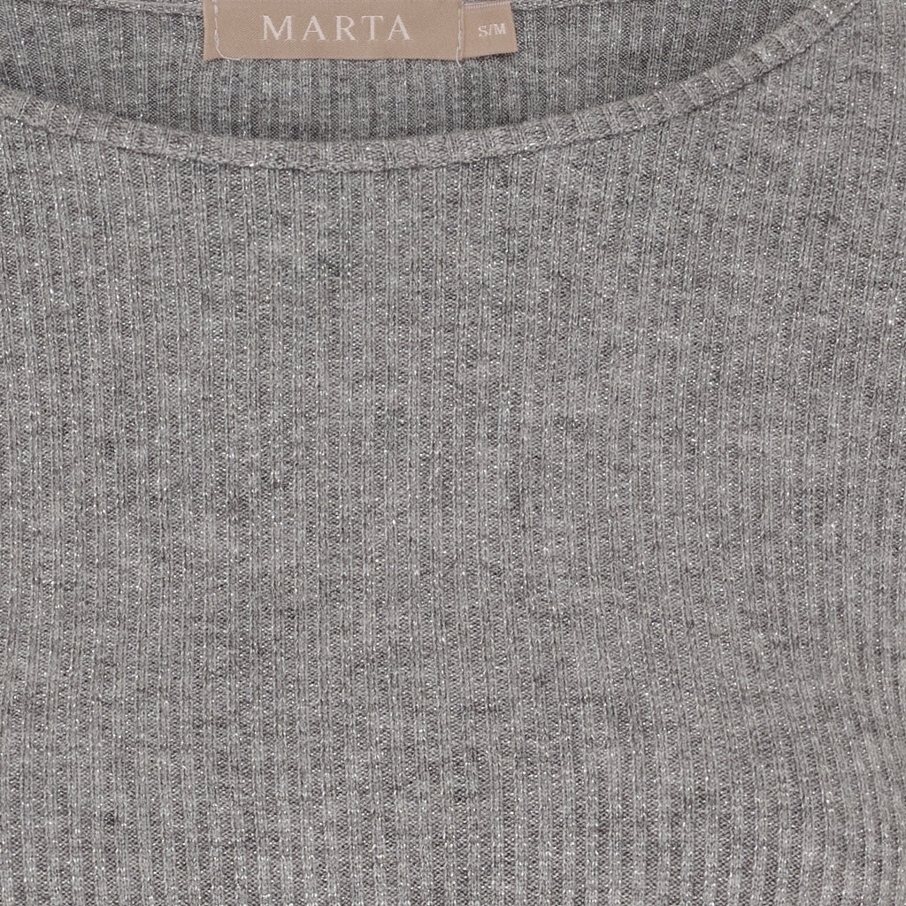 MARTA DU CHATEAU Marta du Chateau dam långärmad T-shirt 38915M LS Tee Grey