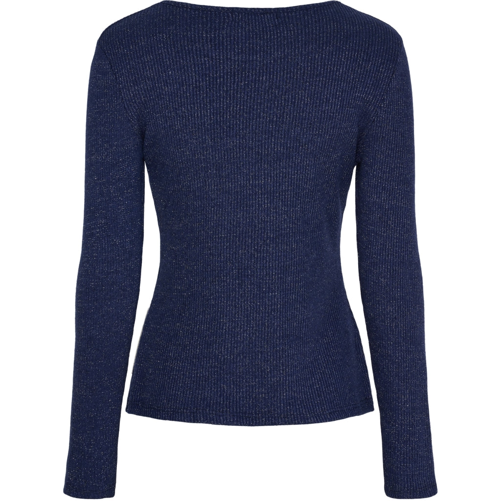 MARTA DU CHATEAU Marta du Chateau dam långärmad T-shirt 38915M LS Tee Navy