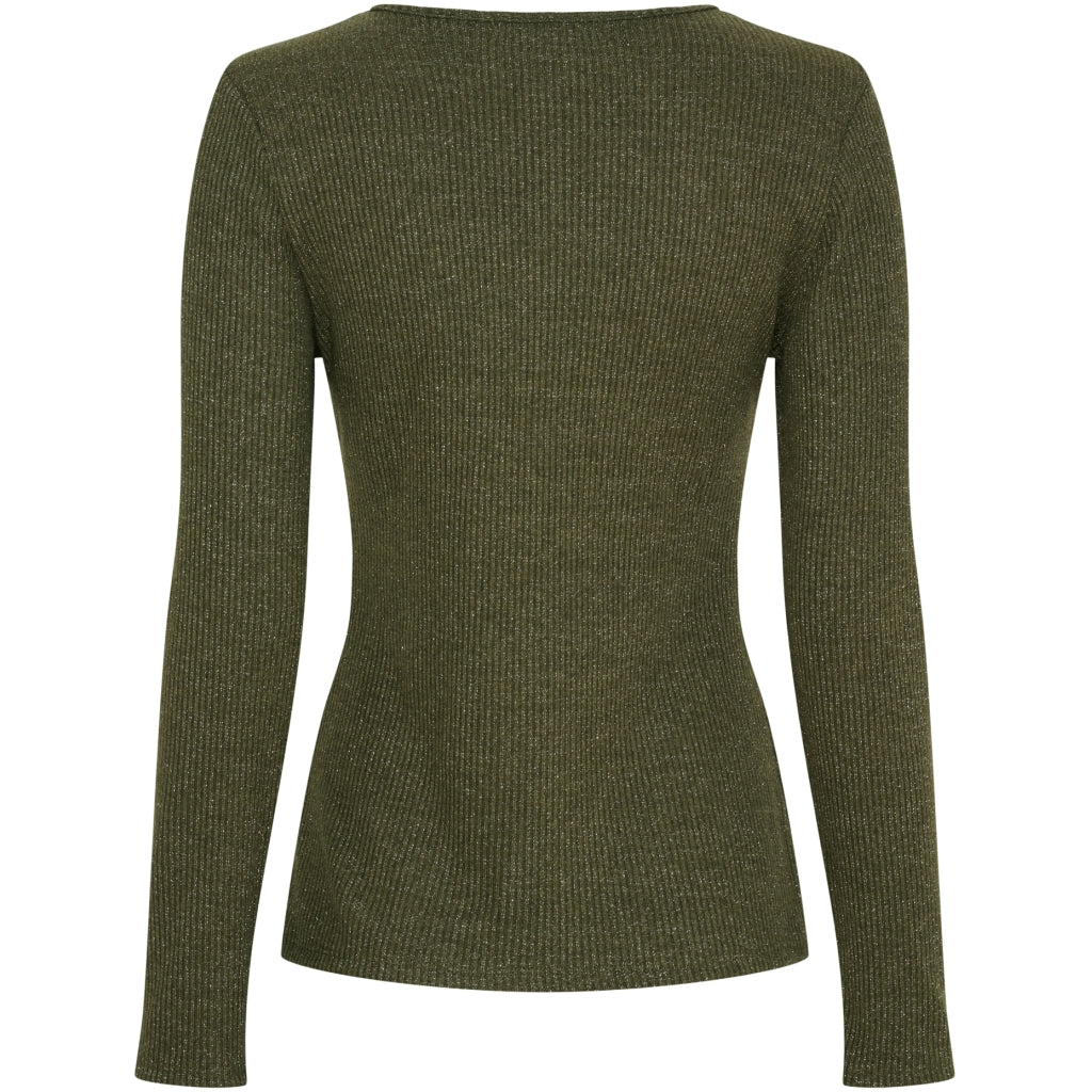 MARTA DU CHATEAU Marta du Chateau dam långärmad T-shirt 38915M LS Tee Oliven