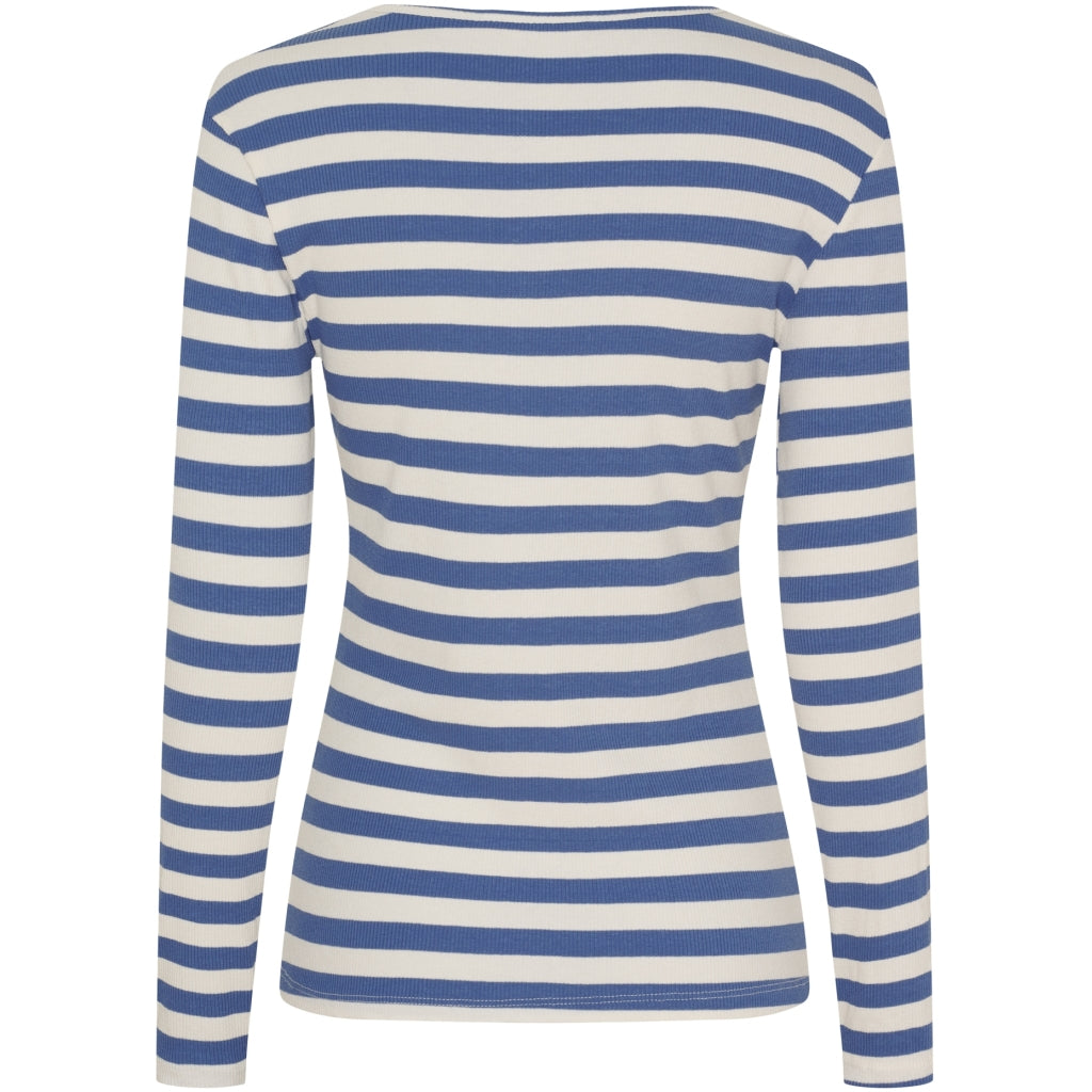 MARTA DU CHATEAU Marta du Chateau dam långärmad T-shirt MdcBegonia 7702 LS Tee Fiordo