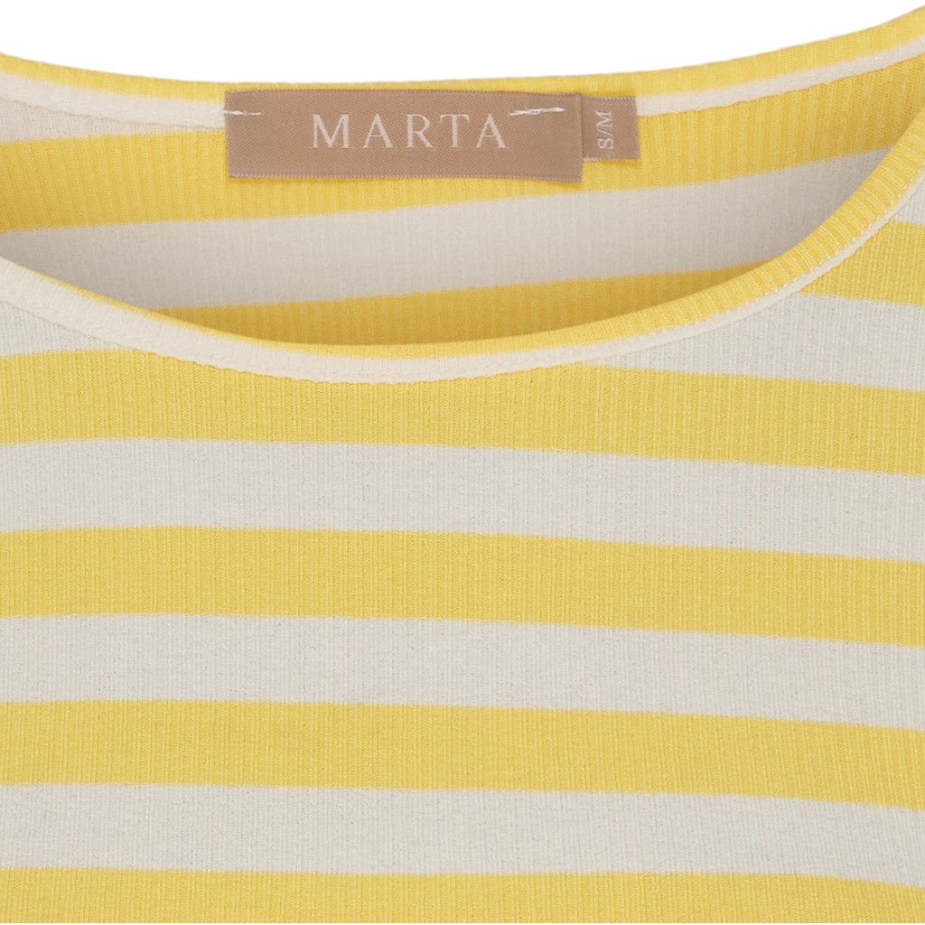 MARTA DU CHATEAU Marta du Chateau dam långärmad T-shirt MdcBegonia 7702 LS Tee Giallo