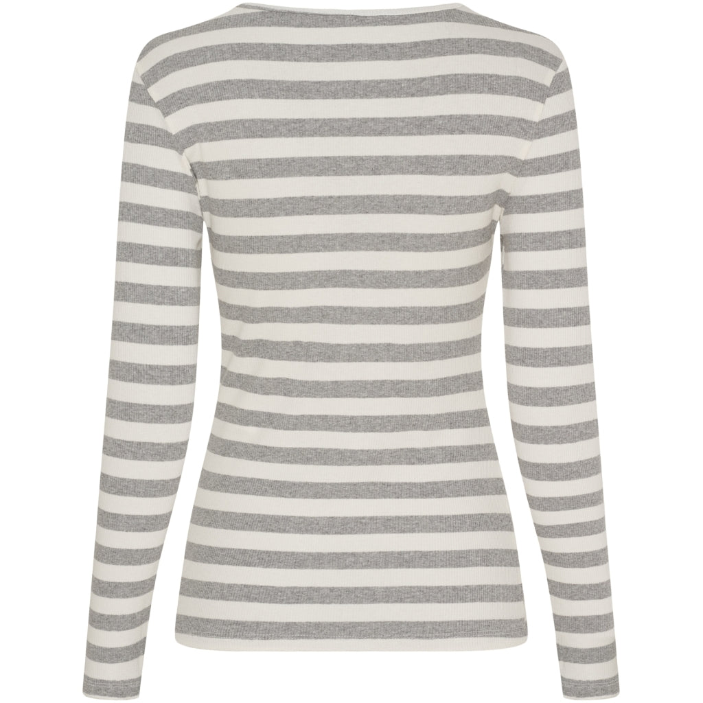 MARTA DU CHATEAU Marta du Chateau dam långärmad T-shirt MdcBegonia 7702 LS Tee GreyMelange10