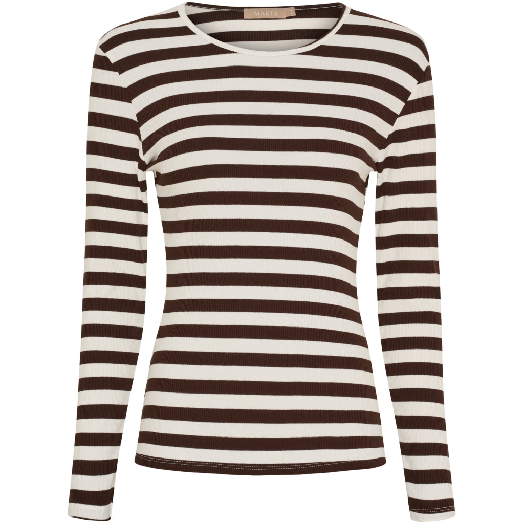 MARTA DU CHATEAU Marta du Chateau dam långärmad T-shirt MdcBegonia 7702 LS Tee Moro