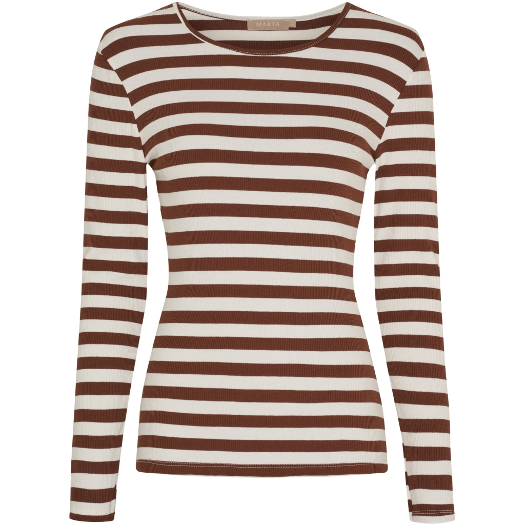 MARTA DU CHATEAU Marta du Chateau dam långärmad T-shirt MdcBegonia 7702 LS Tee Noce